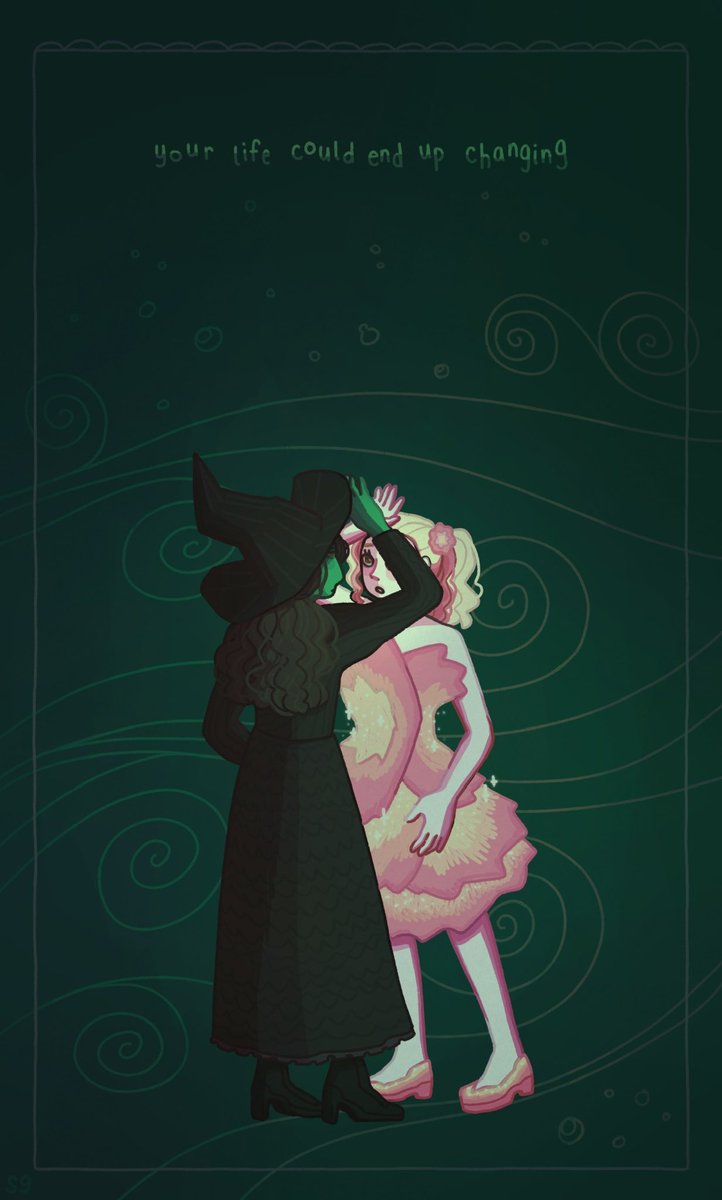 thespookytoad's tweet image. been thinking about how crazy and gay that new trailer was #wicked #gelphie #WickedForGood #WickedFanArt #gelphiefanart