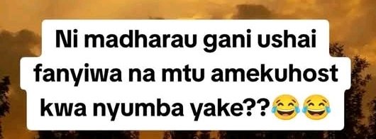 Kumbe ukihostiwa unapitia mateso hivi 🤯💔😢

Thread 🧵