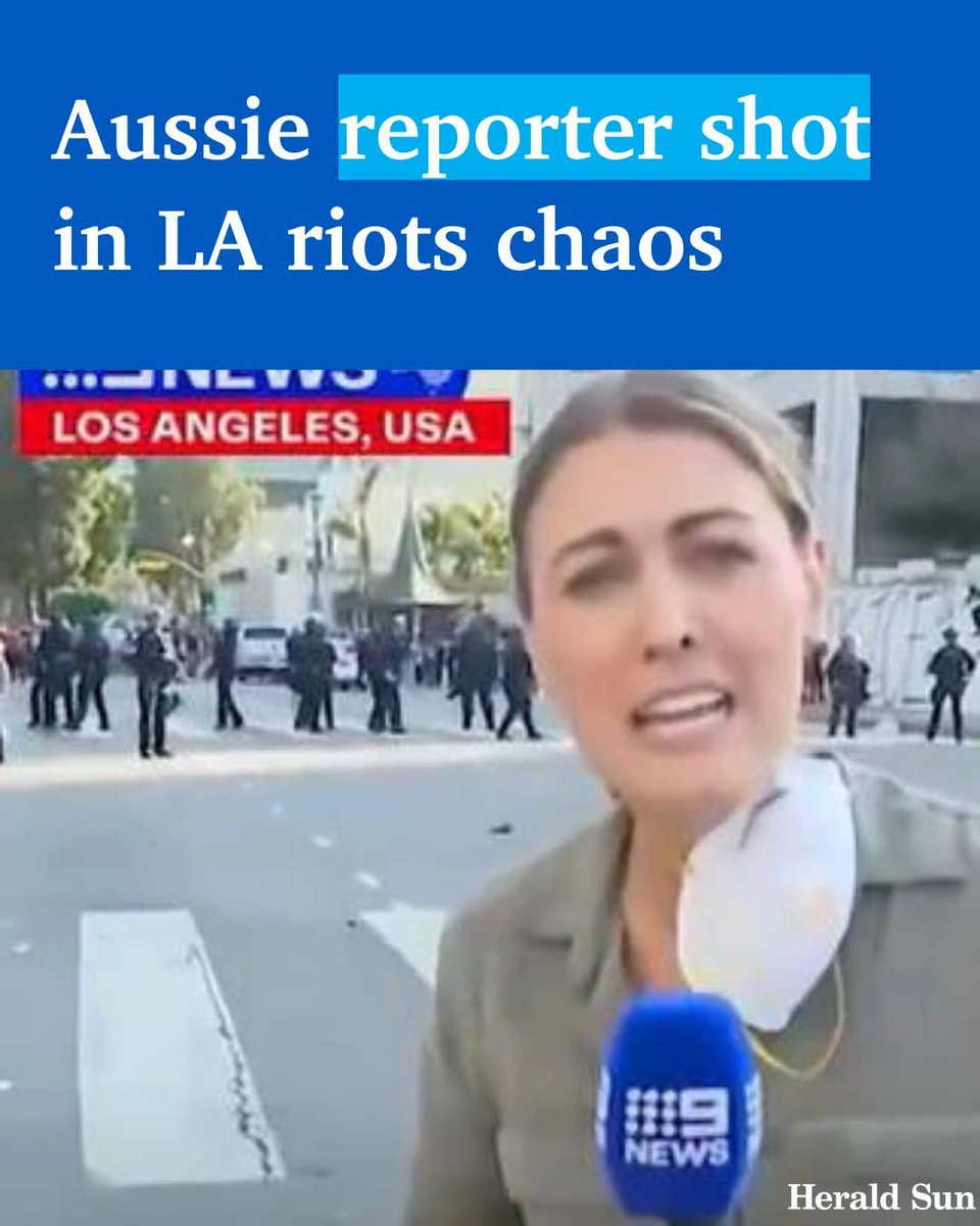 Funny how the media care about rubber bullets when it's one of their own...