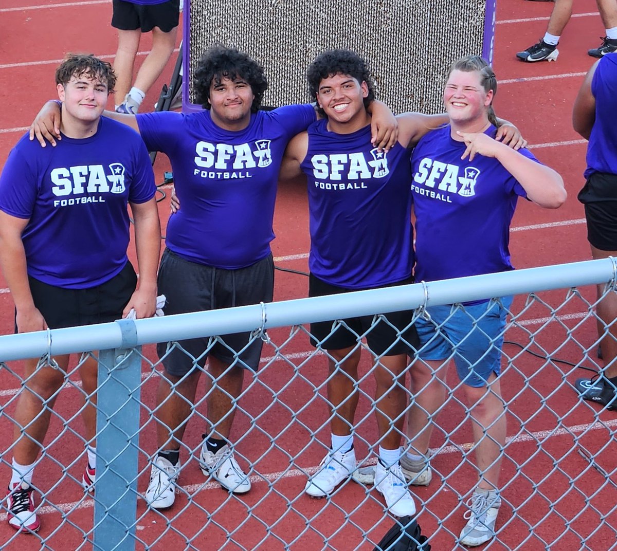 Michael Ramos (@michaelramos70) on Twitter photo Thank you <a href="/CoachJChambers/">Jake Chambers</a> and <a href="/SFA_Football/">Lumberjack Football</a> I'm thankful for the opportunity and happy for the chance to improve at the SFA football camp! #EAT #ROW <a href="/CoachBarnes91/">Darnell Barnes M.Ed</a>
<a href="/RichardSev77/">Richard Severyns 6’4/290</a>
<a href="/DeclanGuckian55/">Declan Guckian</a>
<a href="/Omarwilliams71/">Omar Williams</a> Thank you <a href="/CoachJChambers/">Jake Chambers</a> and <a href="/SFA_Football/">Lumberjack Football</a> I'm thankful for the opportunity and happy for the chance to improve at the SFA football camp! #EAT #ROW <a href="/CoachBarnes91/">Darnell Barnes M.Ed</a>
<a href="/RichardSev77/">Richard Severyns 6’4/290</a>
<a href="/DeclanGuckian55/">Declan Guckian</a>
<a href="/Omarwilliams71/">Omar Williams</a>