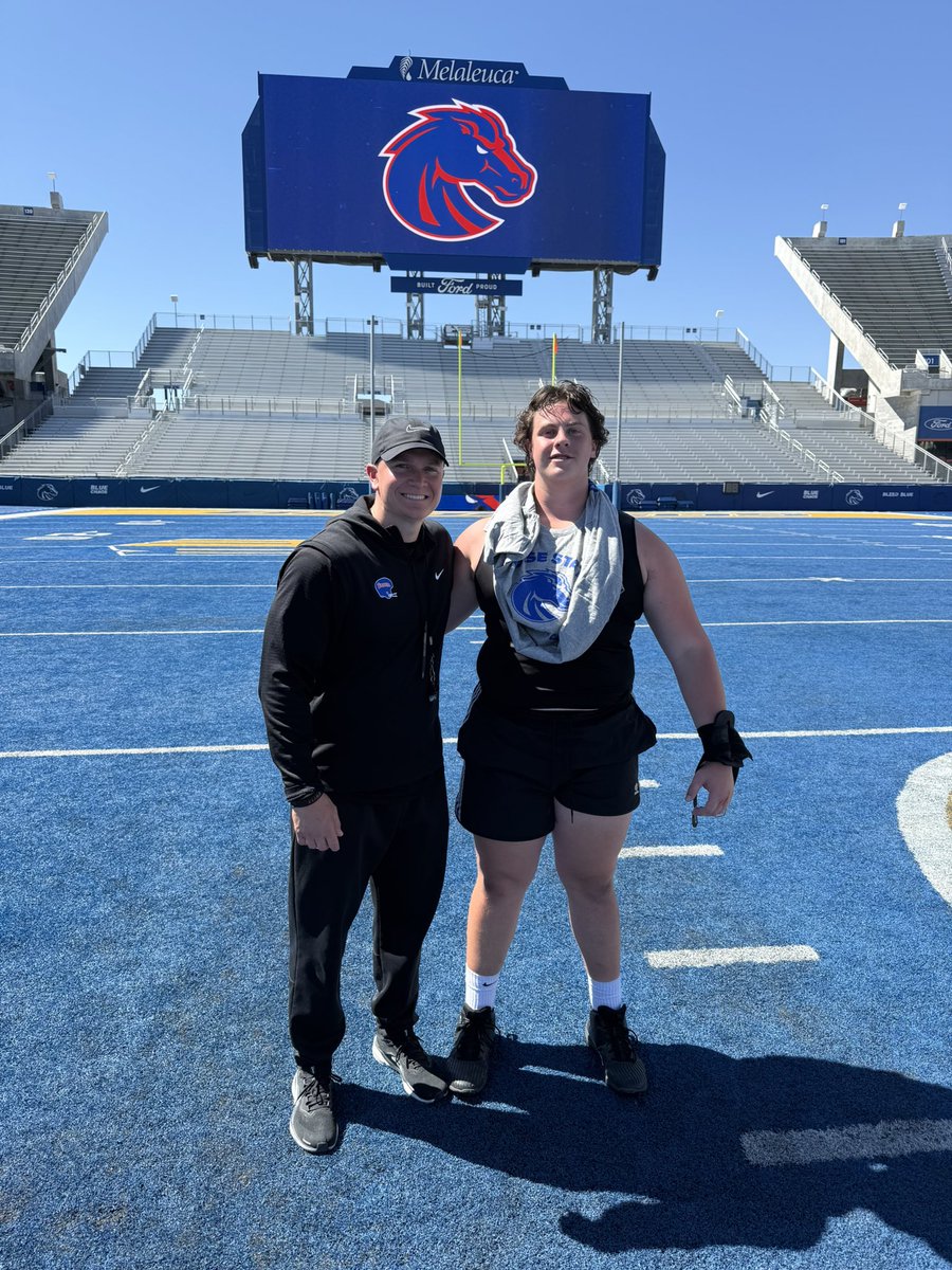 JaxonBarber3's tweet image. Had an amazing time @BroncoSportsFB this weekend! Thank you @Coach_TKeane and @CoachKoopRich for great coaching points and conversations! Thankful to make final five and a big thank you too the rest of the amazing staff at Boise State as well! @BrandonHuffman @Coach_SD @renczks…