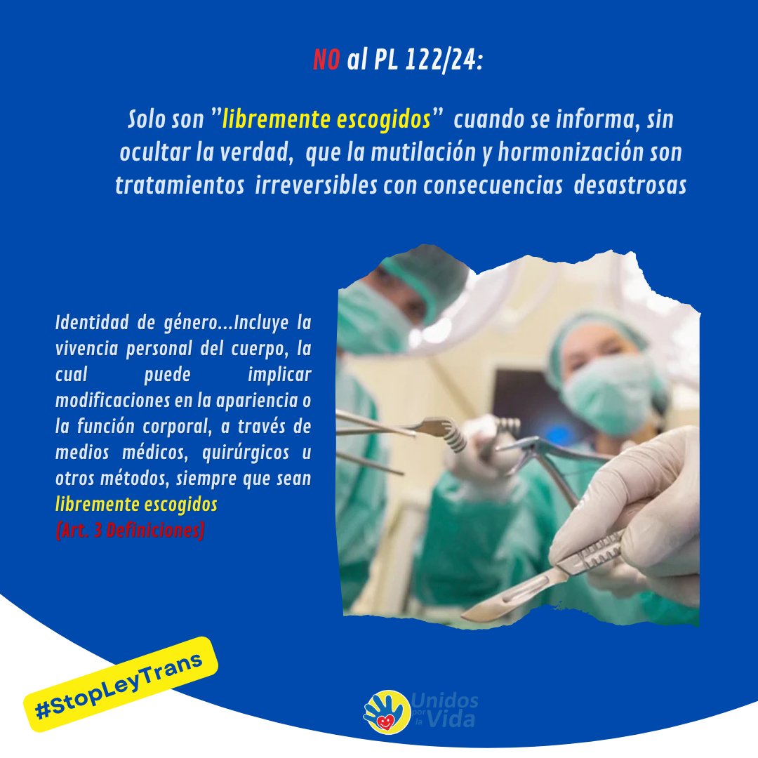 Abuso de menores es el Proyecto de Ley 122 #StopLeyTrans
