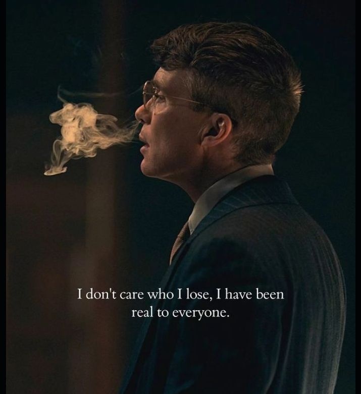 I will always be real.