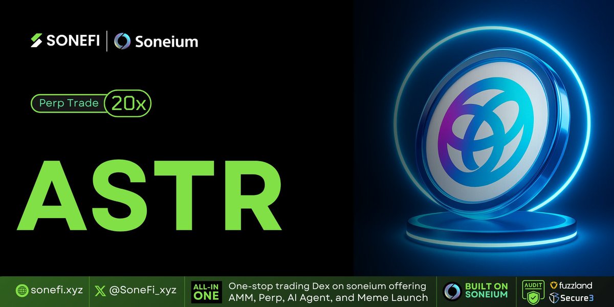 readonlm's tweet image. 🚀 #SoneFi 重磅推出 $ASTR 代币，这波操作有点意思！

💰 最高20倍杠杆交易，做多做空随你选，还能解锁2倍奖励当"交易之王" - 这不就是让我们在牛熊市都能赚钱的节奏吗？

🎯 更绝的是可以发行 #Meme 代币，而且有 $ASTR 背书，这下meme coin也有靠山了！

🔄 还能在5个DEX之间无缝切换