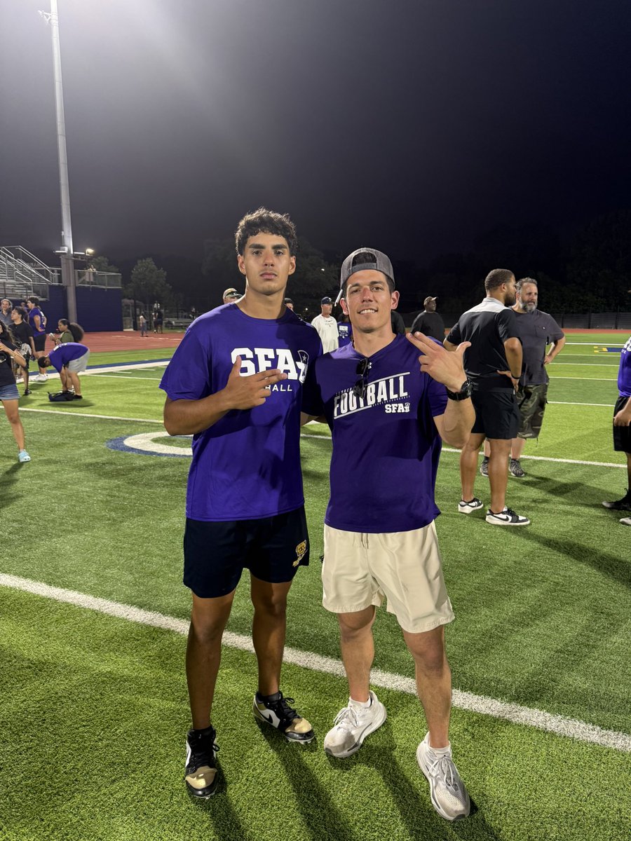 Carlos Uribe (@charlie_u2) on Twitter photo Got straight to work <a href="/SFA_Football/">Lumberjack Football</a> camp today. The Lumberjack atmosphere was phenomenal. Thank you <a href="/CoachNEUP/">Andrew Neupert</a> for coaching me up today. Time to get to work and take what I learned today back home!#RecruitTheDawgPound
<a href="/CoachMikeVigil/">Michael Vigil</a> <a href="/CoachJEsqueda/">Jose Esqueda</a> <a href="/CoachEdGarcia/">Coach Edwin Garcia</a> <a href="/JBA_Bulldogs/">J.B. Alexander Bulldogs</a> Got straight to work <a href="/SFA_Football/">Lumberjack Football</a> camp today. The Lumberjack atmosphere was phenomenal. Thank you <a href="/CoachNEUP/">Andrew Neupert</a> for coaching me up today. Time to get to work and take what I learned today back home!#RecruitTheDawgPound
<a href="/CoachMikeVigil/">Michael Vigil</a> <a href="/CoachJEsqueda/">Jose Esqueda</a> <a href="/CoachEdGarcia/">Coach Edwin Garcia</a> <a href="/JBA_Bulldogs/">J.B. Alexander Bulldogs</a>