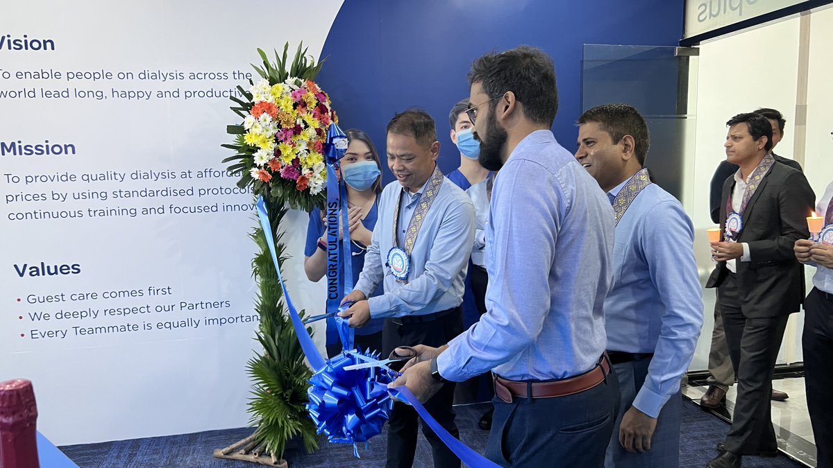 nephroplus's tweet photo. A new chapter begins! 
We have opened our Support Office in the Philippines — another step in putting Guest care first.
Here’s a glimpse from the blessing ceremony as we grow with purpose and heart. 
 #Healthcare #GuestCare #NewBeginnings https://t.co/CwOR5XMuFW