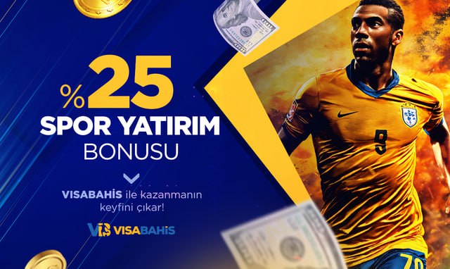 ⚡️Her Yatırıma %25 ÇEVRİMSİZ SPOR Bonusu !

🎁Visabahis'e yeni katılan üyelerimize %100 Hoş geldin Bonusu fırsatı

✅Bu fırsatı kaçırmayın, hemen üye olup avantajlı bir başlangıç yapın!

📌t2m.io/Visaonline
#güncel #sondakika #Veslot #Slotoyna #vevobahis #betofffice