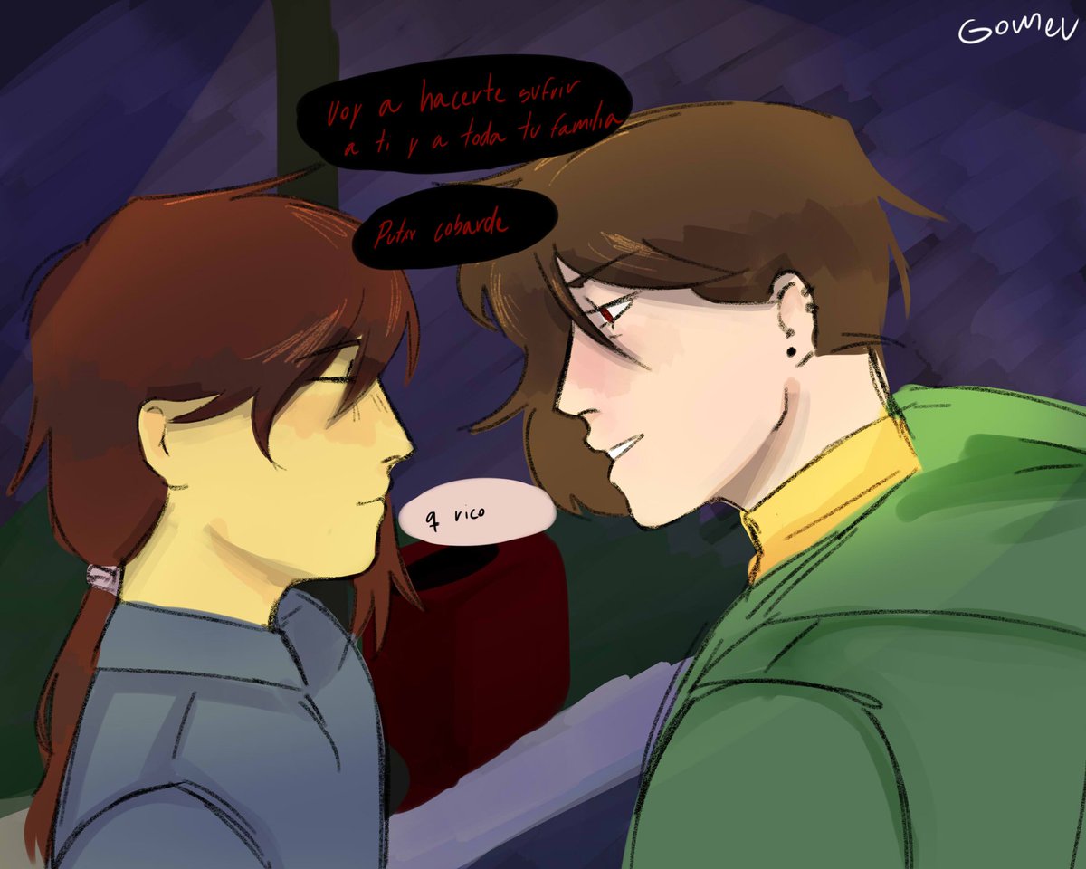 _gomev's tweet photo. tengo una nueva fijación 

#charisk #undertale #frisk #Chara https://t.co/qEqMoefcGr