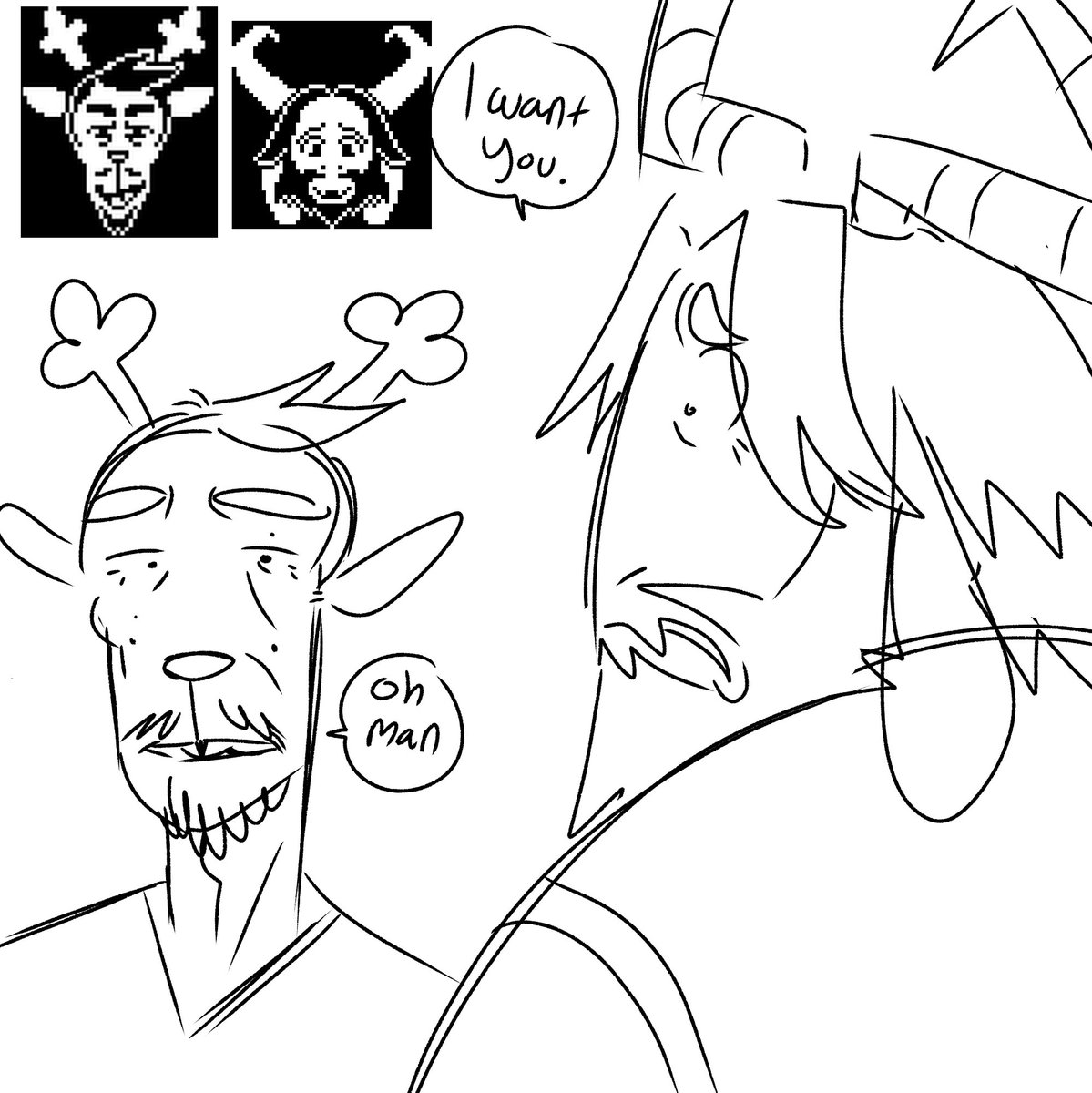Mcpatchyton's tweet photo. Happy pride month to the five Asgore and Rudy shippers out there #deltarune https://t.co/qWyWzKim7c