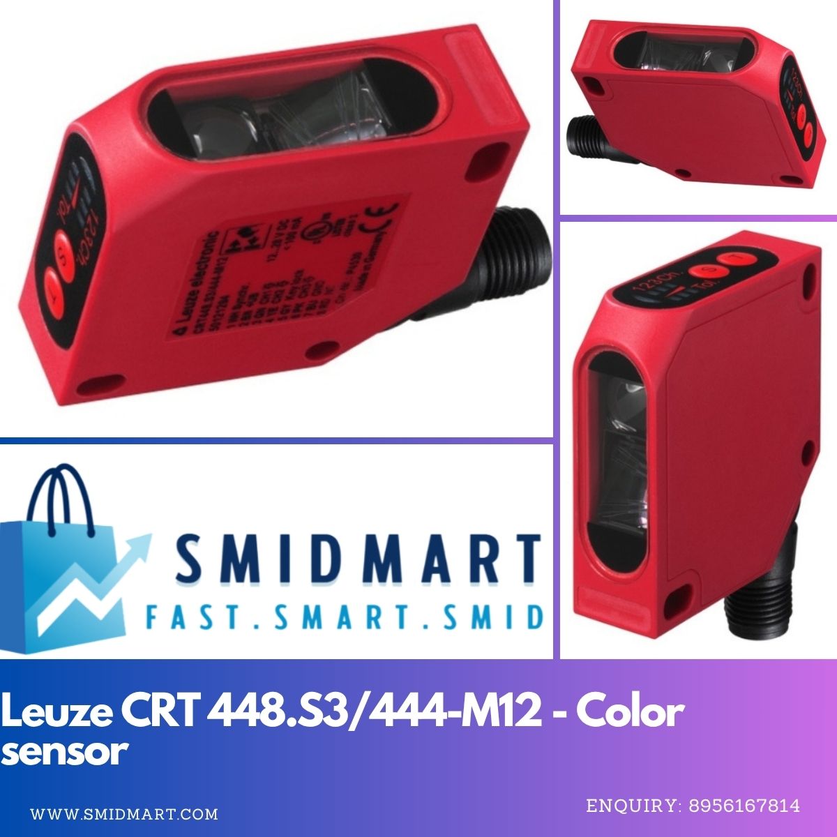 smidmart90240's tweet image. 🎯 Spot the right shade every time with the Leuze CRT 448.S3/444-M12 Color Sensor! Fast, accurate color detection for top-tier automation. See the tech in action: products.smidmart.com/Sensors/?utm_s…
#SMIDMART #Leuze #ColorSensor #Automation