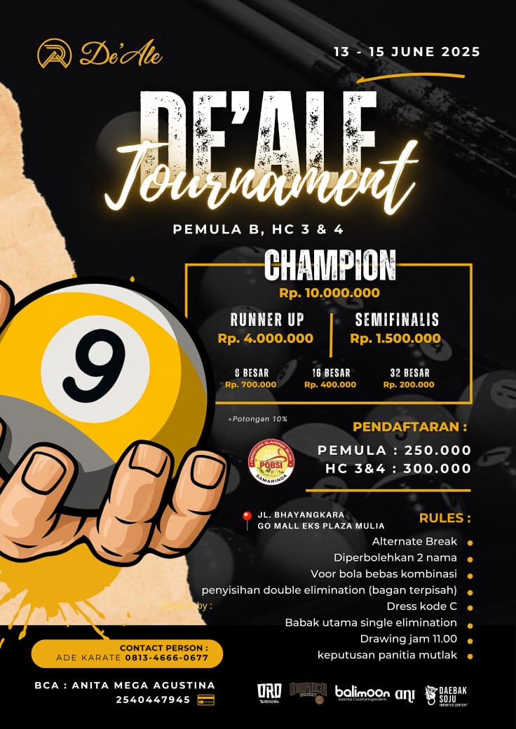 SamarindaUpdate's tweet photo. Nih yang Jago main Billiard. 

Gass ikutan https://t.co/Xr5cZiQ0hZ