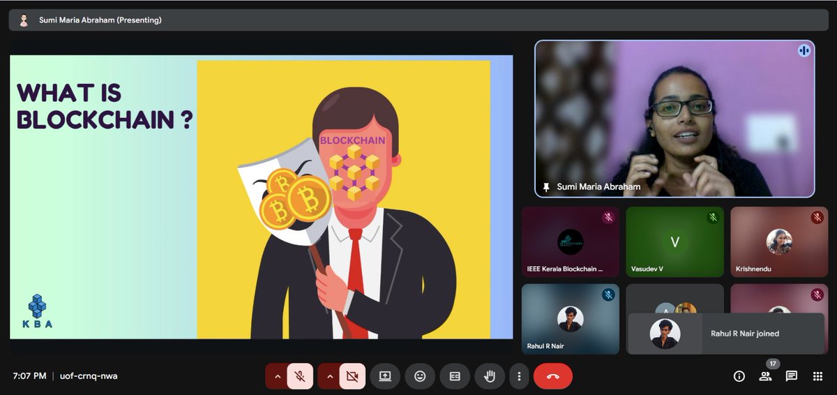 kbaiiitmk's tweet photo. Highlights from Block101 webinar series. @IEEEorg  Kerala Blockchain Group and @kbaiiitmk  brought blockchain #tech to life! 
#Blockchain #Block101 #IEEE #KeralaBlockchainAcademy #KBA #blockchaintechnology #webinar #usecases #technology #cryptography #introduction #intro https://t.co/wz6Xin5n7S
