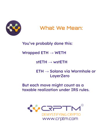 xcrptm's tweet photo. Crypto Tax Clarity Starts Here 👉 https://t.co/0mFDbuBDh7 🦾 #Crypto #CryptoTax #DeFi #Web3 #IRS #bitcoin #Ethereum #NFT #blockchain #cryptonews #fintech #digitalassets #smartcontracts #cryptoportfolio #cryptotrader #financialfreedom #cryptoeducation #form8949 #cryptoauditready https://t.co/SKCvVm9IUs