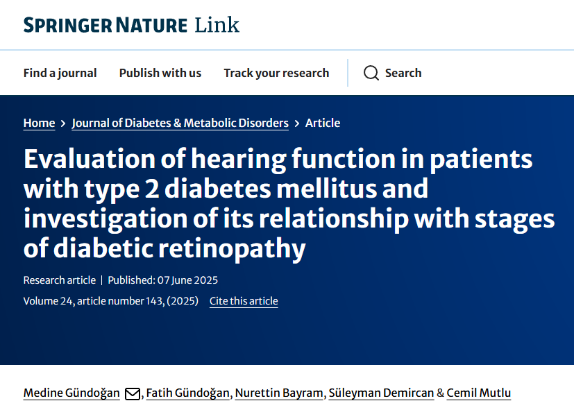 Journal of Diabetes & Metabolic Disorders tweet media