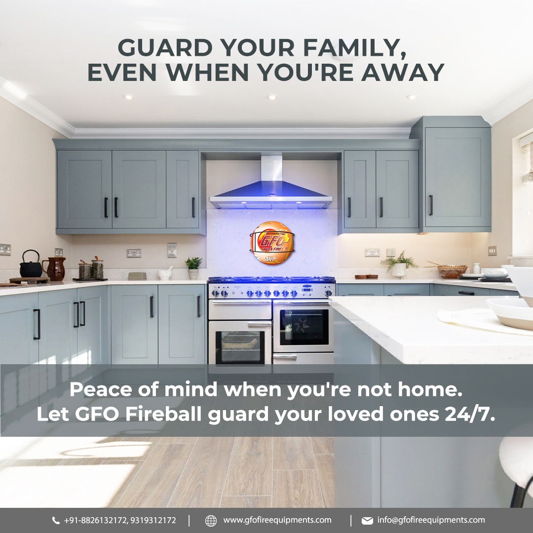 Gfofireball's tweet image. Your safety doesn’t take a break. 🔥
Let GFO Fireball protect your home 24/7 — even when you&apos;re not there.
✅ Auto-activates in seconds
✅ No wires. No stress.
✅ Perfect for kitchens &amp;amp; homes

🛡️ Peace of mind, always.
🌐 gfofireequipments.com
#FireSafety #AutomaticFireball