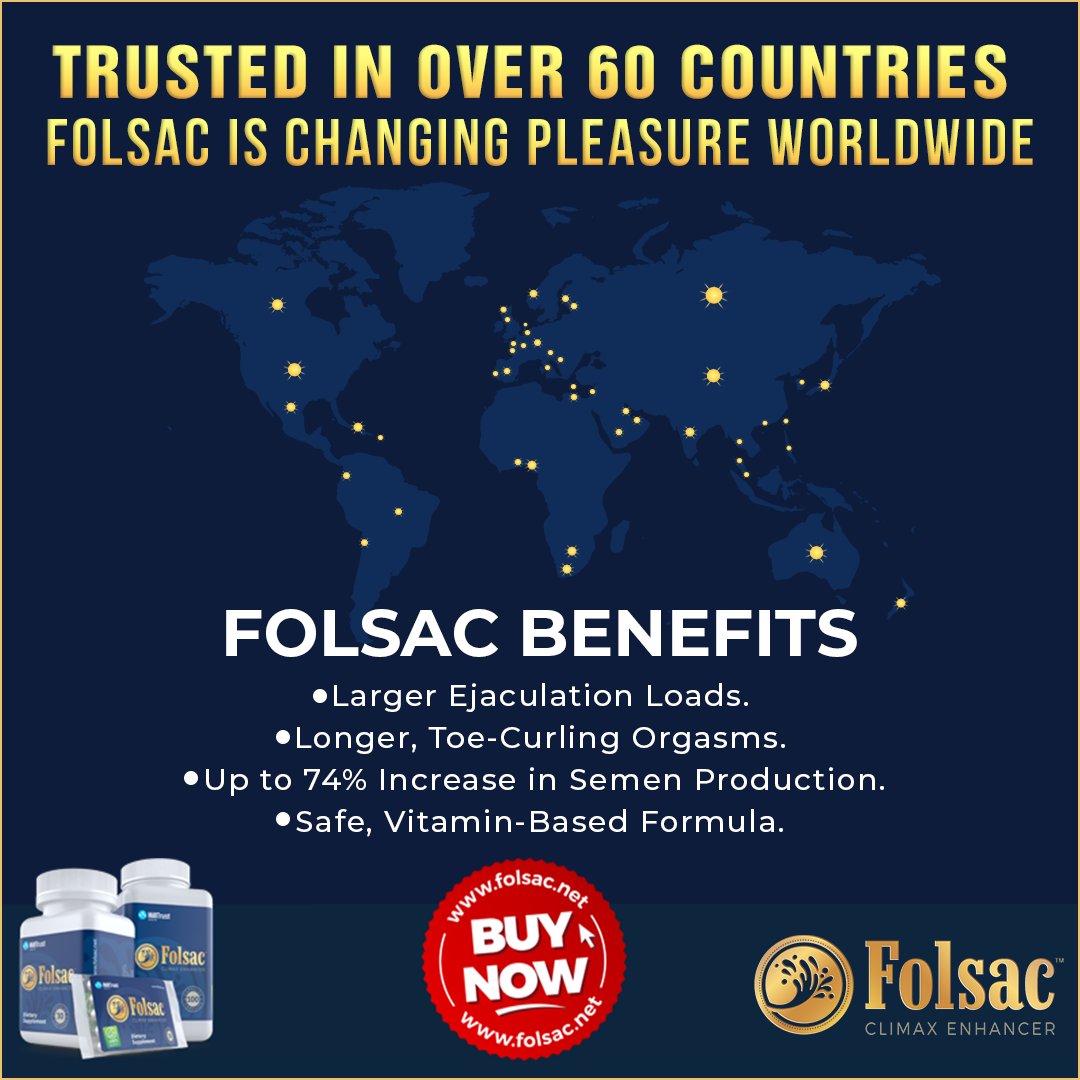 Trusted worldwide! 🌐
50+ countries of Folsac customers! 
Global shipping allows us to deliver pleasure and satisfaction to men EVERYWHERE. ✈️📦
Whenever you are…you can count on us to help you BUST BIGGER NUTS! 💦