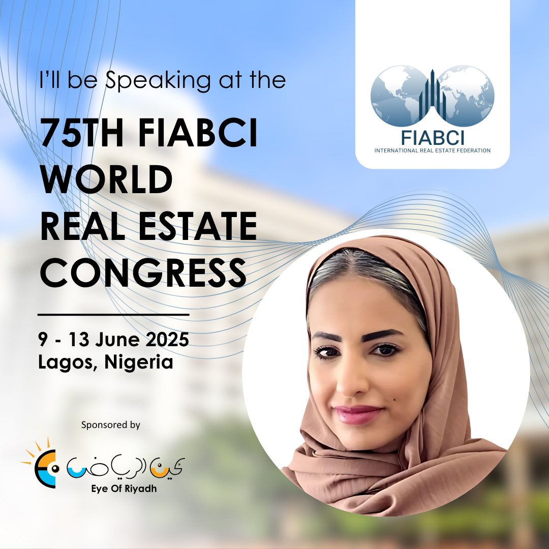 I'm excited to announce that I'll be speaking at the 75th FIABCI World Real Estate Congress taking place June 9–13 in Lagos, Nigeria! I’ll be sharing inspiring local and regional success stories, delving into the 2030 vision for sustainability, and highlighting key government