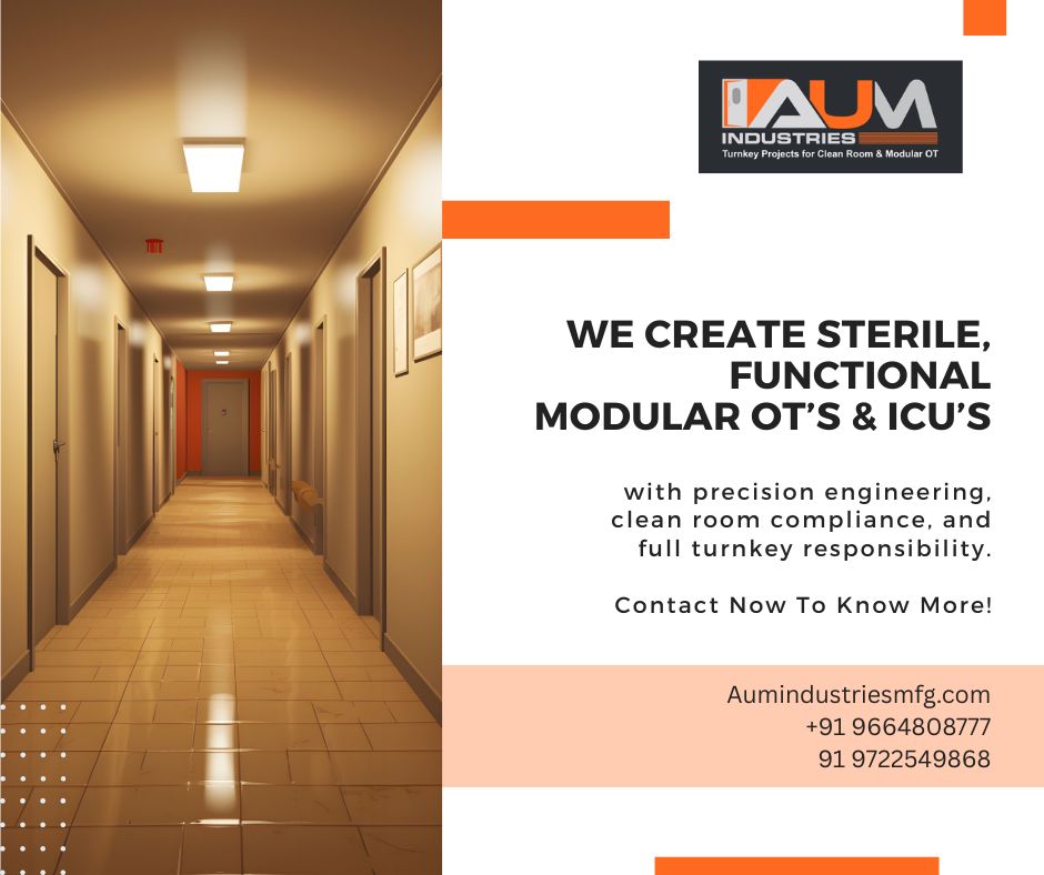 AumIndustries's tweet image. Engineered for Excellence: AUM Industries designs and constructs sterile, functional Modular Operating Theaters and Intensive Care Units that emphasize hygiene, safety, and uninterrupted performance.

#ModularOT #ModularICU #SterileSolutions #CriticalCareDesign #HospitalInfra