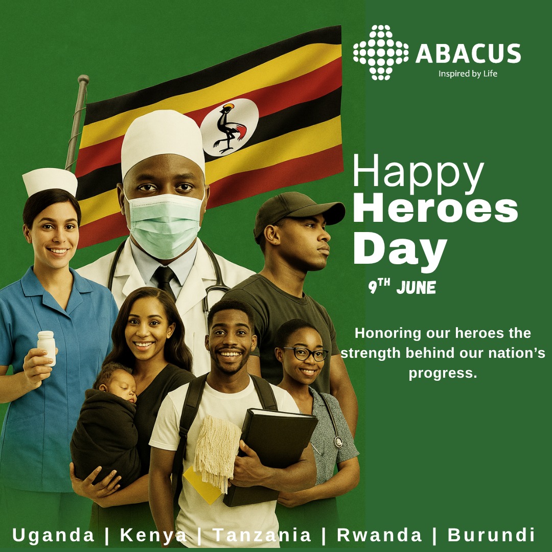 Today we honor the real heroes — doctors, teachers, parents, and all who work selflessly to build our nations.
Thank you for your strength and sacrifice.
Happy #HeroesDay from all of us at Abacus! 🇺🇬🇰🇪🇹🇿🇷🇼🇧🇮
#InspiredByLife #AbacusCares
