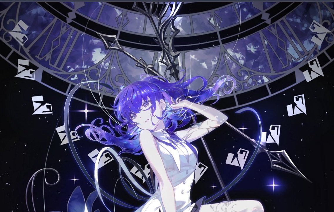 - there a threads around her, symbolising how she still feels like a marionette. however, they dont circle around her fully, showing that she's beginning to break free. 
- her hair in this looks ethreal, shining. there's light in her eyes. she's changing, developing.