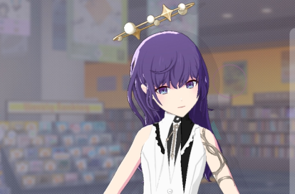 - her outfit is much more simpler too, representing blank state. 
- the earring she wears are similar to ena's, though there's only one black and white earring on each. i think it symbolises kanamafu here. 
- the clock hands are also on the same direction as mizuki.