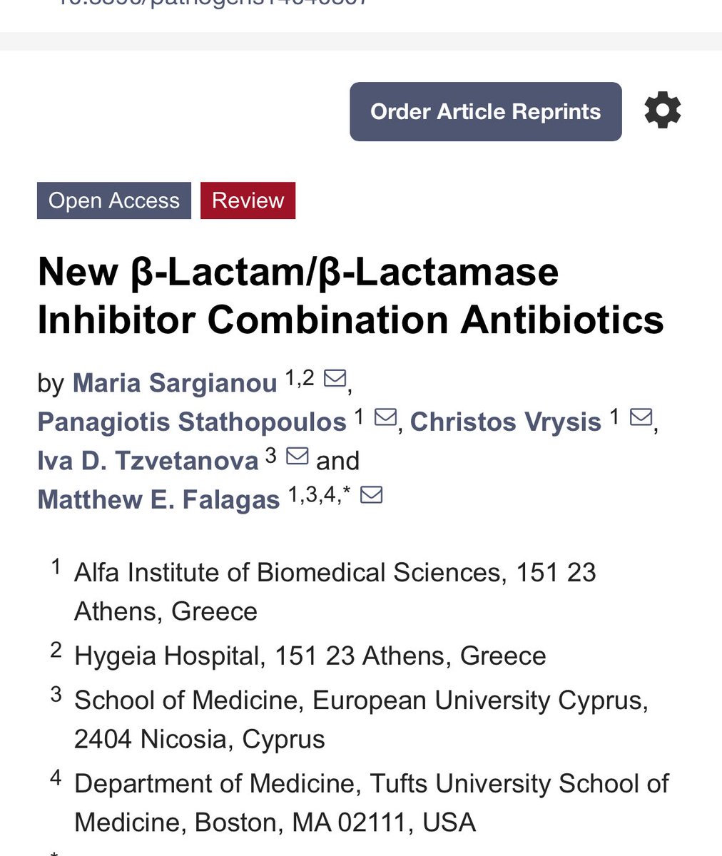 infeccHRUmalaga's tweet image. En @pathogen_mdpi revisión✍🏻📚 #NUEVOS🆕BLactam/inhib Blactamasas(BL/BLI):
⭐️Cefepime/enmetazobactam👉🏻BLEE
 ⭐️Aztreonam/avibactam👉🏻 MetaloBlactamasas 
⭐️Sulbactam/durlobactam👉🏻Acinetobacter R carbapenemes 
#Dosis, #Espectro e #Indicaciones tablas📷👇🏻
🆓🔗 mdpi.com/2076-0817/14/4…