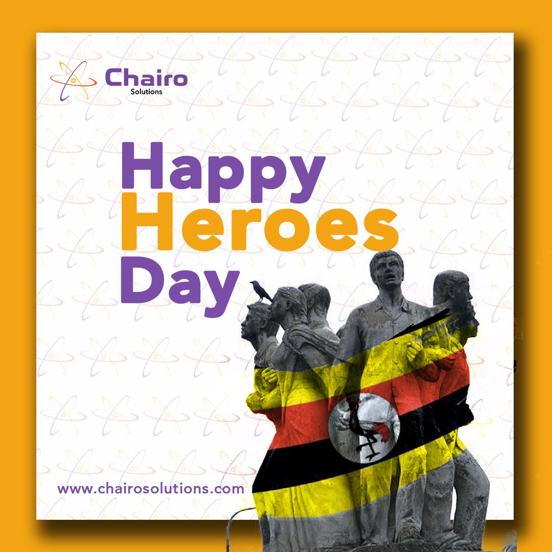ChairoSolutions's tweet image. Today, we pay tribute to the gallant individuals whose sacrifices and unwavering patriotism shaped our nation&apos;s destiny. 
#HeroesDay 
#ChairoSolutions 
#Uganda