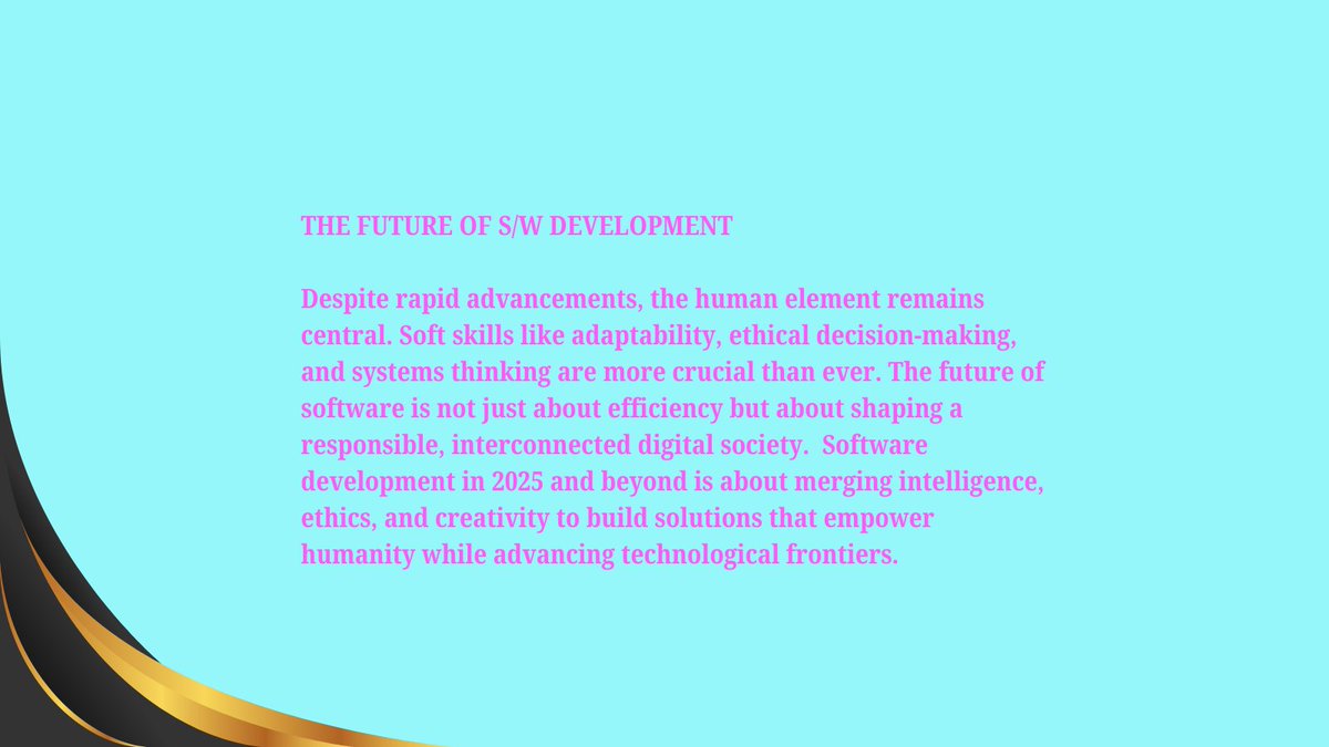 rajesh30menon's tweet image. The Evolution and Future of Software Development:Navigating 2025 and Beyond #softwaredevelopment #futureofsoftwaredevelopment #evolutionofsoftwaredevelopment #agile #AI #devsecops #vibecoding #technospirituality #rajesh30menon #mondays #mondayvibe #MondayMorning #mondaythoughts