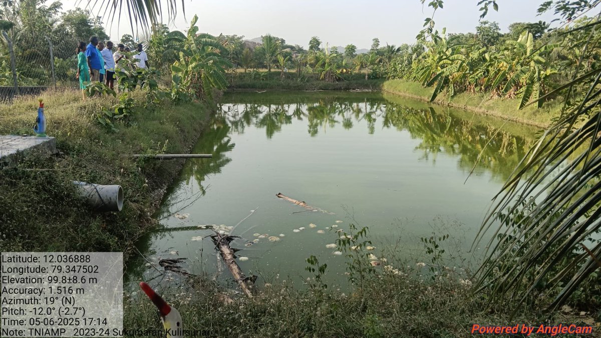 TNIAMProject's tweet image. TNIAMP SURVEY TEAM FROM TNAU -FARM POND VISIT IN LOWER PENNAIYAR BASIN
Farmer: Sukumaran
Village: Kulirsunai
Block: Kanai
District: Villupuram
AED Specialist
@Worldbank @WorldBankWater @WBPubs @WorldBankIndia @tamilnadu_wrd @tn_agriengg @FisheriesTN
#AgriEngineering…