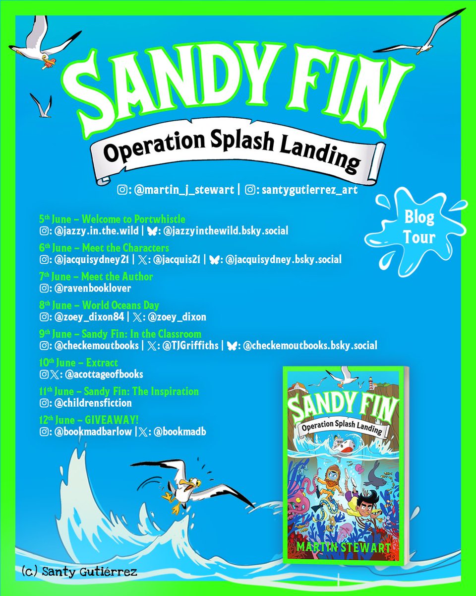 It’s my stop on the #SandyFin blog tour &amp; this new series from Martin Stewart is non-stop adventure &amp; fun for 8+. Love that it’s set in the Bridget Vanderpuff world too! <a href="/_ZephyrBooks/">Zephyr Books</a> <a href="/ed_pr/">ed public relations</a> 
checkemoutbooks.wordpress.com/2025/06/09/san…