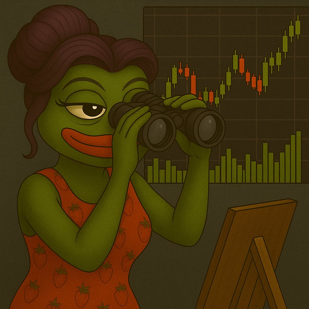 👀 Accumulation is silent.
But she sees it coming. 🍓🔭
While others scroll memes — we study volume.
While others guess — we observe.
The next leg up is loading.
#STRAWBERRY knows. Do you?