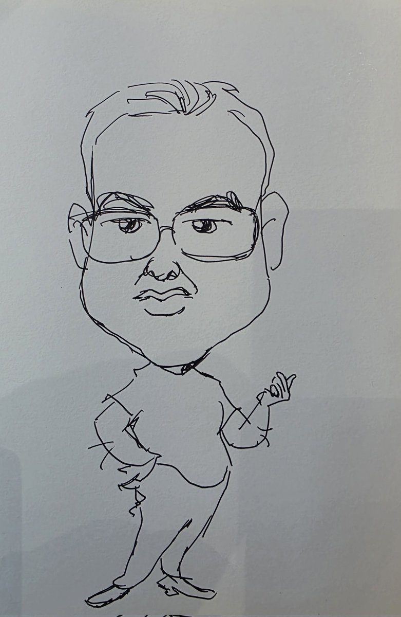 저의 얼굴 그림 선물 받았습니다.