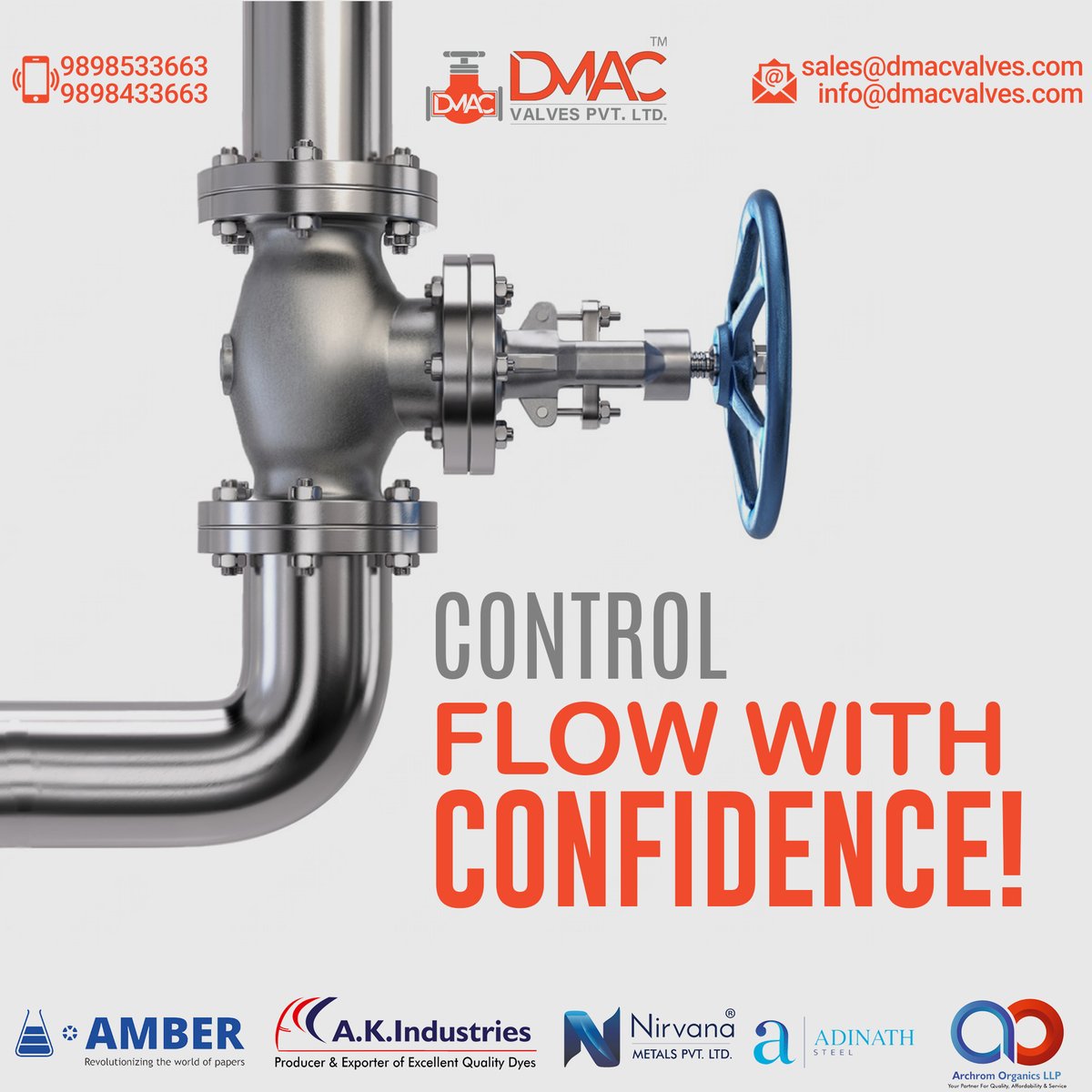 DMACVALVES's tweet image. 🔧 Control Flow with Confidence
Precision-engineered industrial valves by DMAC Valves Pvt. Ltd. – built for durability, performance & reliability.
#DMACValves #IndustrialValves #ControlFlow #MakeInIndia