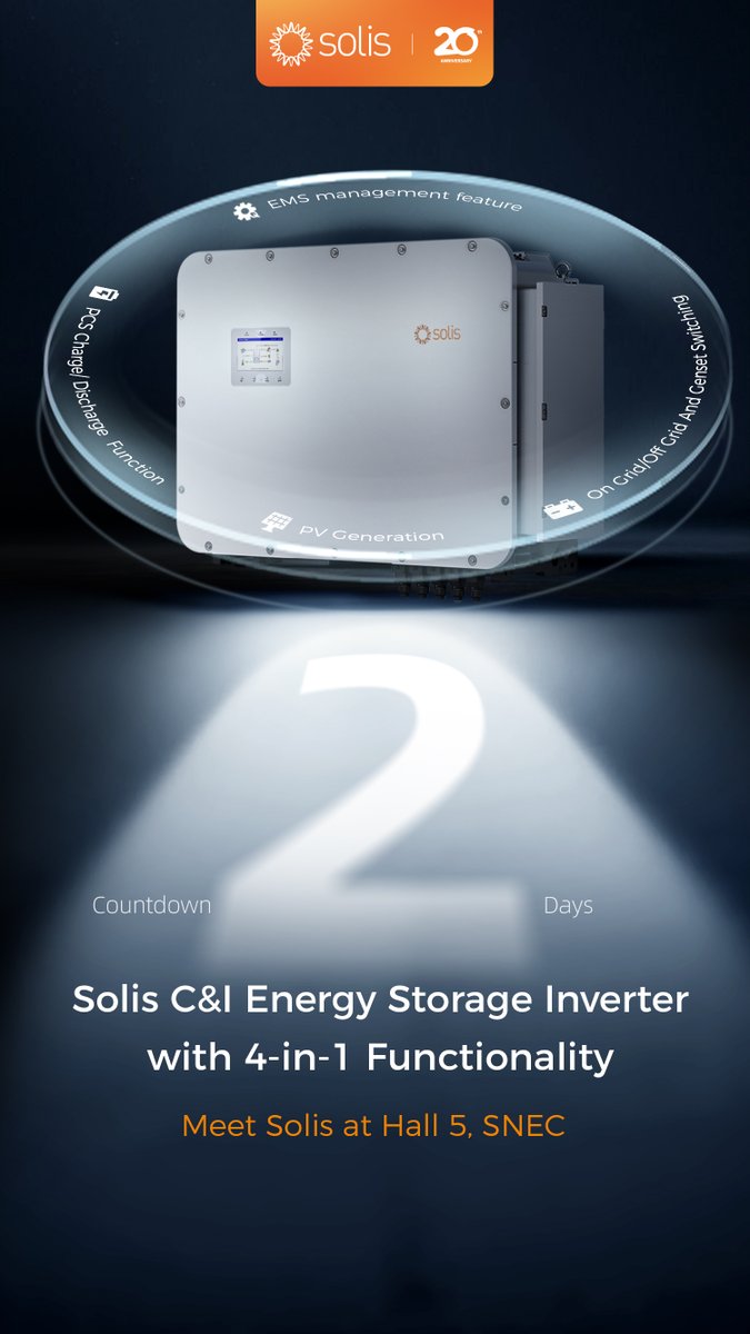 Solis (@solis_inverters) on Twitter photo โก ๐ ๐๐๐ฒ๐ฌ ๐ญ๐จ ๐๐จ | ๐๐๐๐ญ ๐๐จ๐ฅ๐ข๐ฌ ๐๐ญ ๐๐๐๐!
๐ Join and Explore ๐๐ก๐ ๐๐จ๐ฅ๐ข๐ฌ ๐&๐ ๐๐ง๐๐ซ๐ ๐ฒ ๐๐ญ๐จ๐ซ๐๐ ๐ ๐๐ง๐ฏ๐๐ซ๐ญ๐๐ซ๐ฌ ๐ฐ๐ข๐ญ๐ก ๐-๐ข๐ง-๐ ๐
๐ฎ๐ง๐๐ญ๐ข๐จ๐ง๐๐ฅ๐ข๐ญ๐ฒ:
With PCS charge/discharge function, on-grid/off-grid and genset switching โก ๐ ๐๐๐ฒ๐ฌ ๐ญ๐จ ๐๐จ | ๐๐๐๐ญ ๐๐จ๐ฅ๐ข๐ฌ ๐๐ญ ๐๐๐๐!
๐ Join and Explore ๐๐ก๐ ๐๐จ๐ฅ๐ข๐ฌ ๐&๐ ๐๐ง๐๐ซ๐ ๐ฒ ๐๐ญ๐จ๐ซ๐๐ ๐ ๐๐ง๐ฏ๐๐ซ๐ญ๐๐ซ๐ฌ ๐ฐ๐ข๐ญ๐ก ๐-๐ข๐ง-๐ ๐
๐ฎ๐ง๐๐ญ๐ข๐จ๐ง๐๐ฅ๐ข๐ญ๐ฒ:
With PCS charge/discharge function, on-grid/off-grid and genset switching