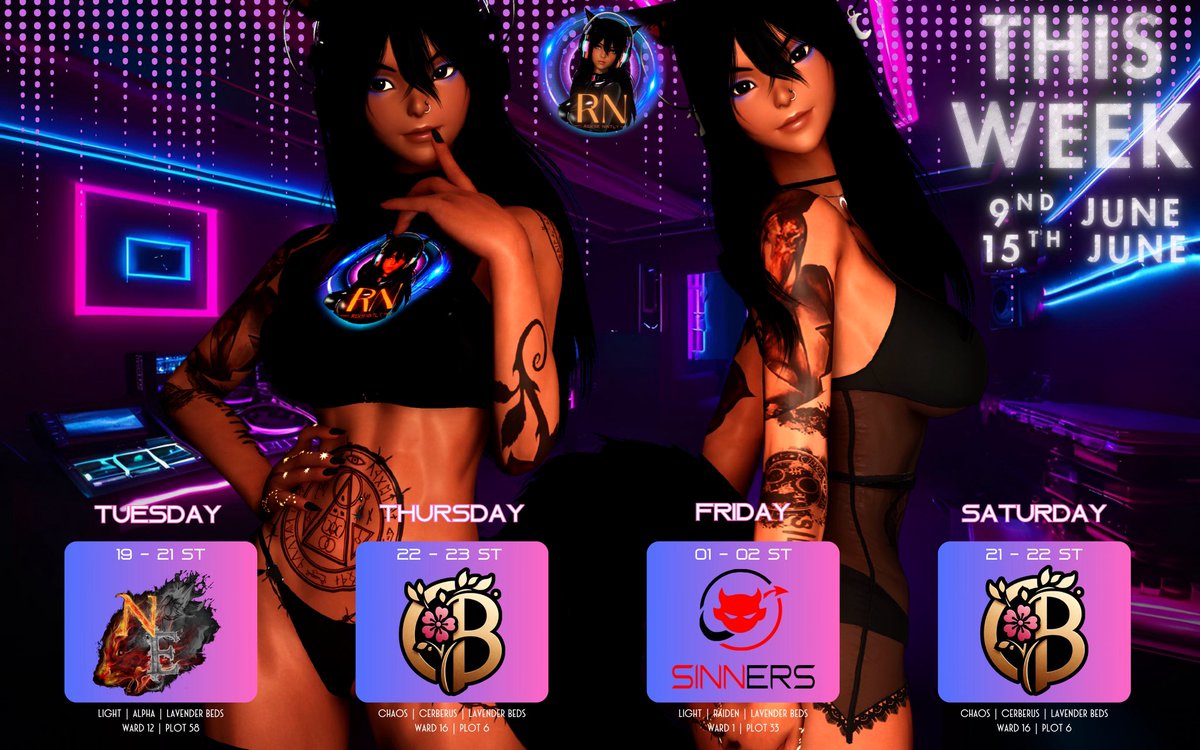 Schedule of the week 🎧