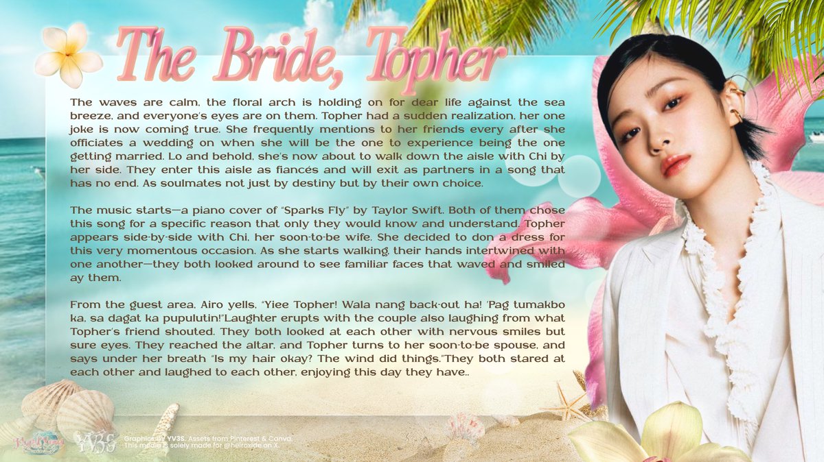 zyehyel's tweet image. ㅤ
ㅤ
ㅤㅤ  𓂃 🌊﹒𝓣𝓱𝓮 𝓑𝓻𝓲𝓭𝓮, TOPHER　 𓇼 ⋆˚࿔ 
ㅤ
ㅤ