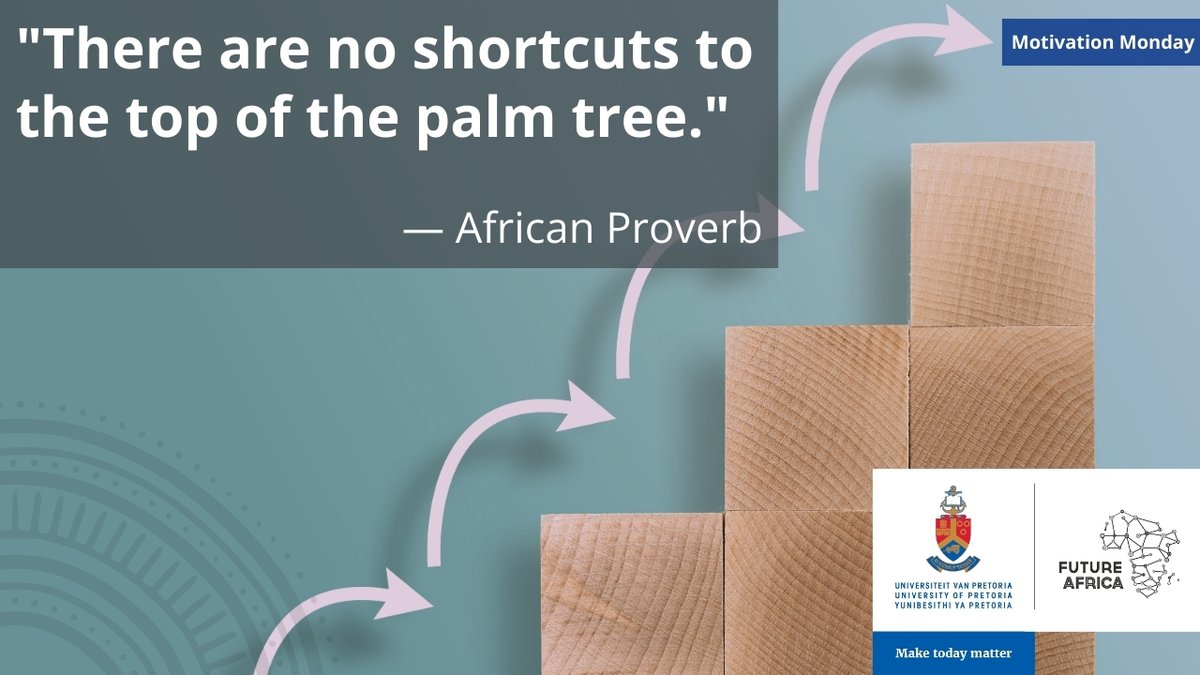 Progress takes time, effort, and patience. Every step matters, and every challenge shapes the strength to rise.

Keep going. Your climb is worth it.

#MotivationMonday #FutureAfrica #MakeTodayMatter #AfricanWisdom #GrowthJourney #UP