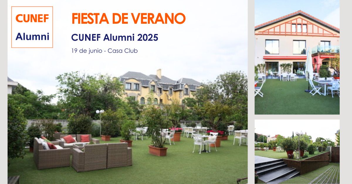 🎉 Fiesta de verano CUNEF Alumni 2025📍 Casa Club Madrid | 📅 Jueves, 19 de junio | 🕘 A partir de las 21:00 h

Vuelve la Fiesta de Verano de <a href="/CunefAlumni/">CUNEF ALUMNI</a>, un clásico que cada año nos reúne para disfrutar de buena compañía y buen ambiente.

cunefalumni.com/networks/event…