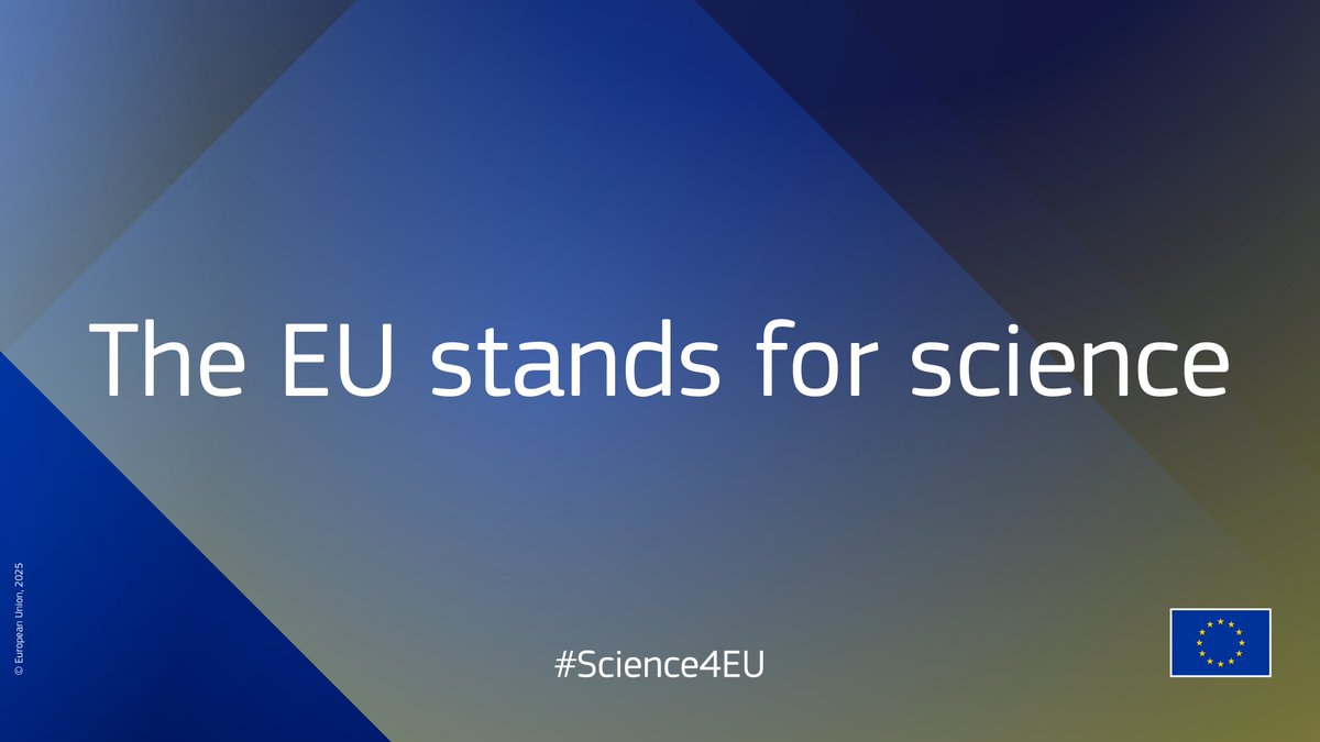 Science is helping to build a better future with global health, clean energy, and a sustainable economy. 

The EU stands for science. Do you? Join #Science4EU! 👇
research-and-innovation.ec.europa.eu/science4eu

<a href="/HorizonEU/">Horizon Europe 🇪🇺</a>