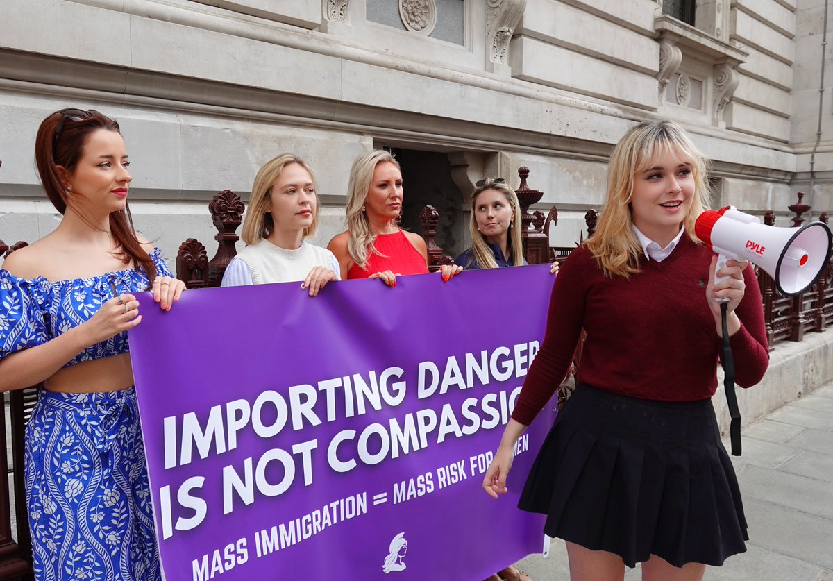 Jess Gill (@jessgill03) on Twitter photo Importing danger is not compassion.
We refuse to be quiet about how mass immigration has made it unsafe to be a woman in Britain. <a href="/WomenSafety_UK/">Women’s Safety Initiative</a> Importing danger is not compassion.
We refuse to be quiet about how mass immigration has made it unsafe to be a woman in Britain. <a href="/WomenSafety_UK/">Women’s Safety Initiative</a>
