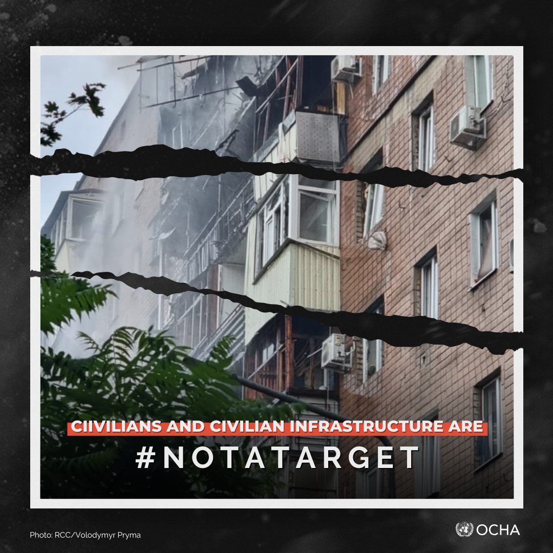 🚨Another day, another attack in #Ukraine: overnight, #Kharkiv was hit by airstrikes yet again.

Civilian deaths and injuries have been reported. A dozen homes and two educational facilities have been damaged.

Civilians and civilian infrastructure are #NOTATARGET.