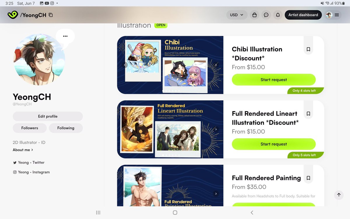 JUNE COMMISSION OPEN~

Updates : SPECIAL DISCOUNT available from 7th June - 7th July 22:00 UTC+7

Only $15 for chibi services and full rendered lineart (headshot only)
Go grab it fastt!!!

[🔄 &amp;💗 appreciated]

#VGenComm #VGenComms #opencommission