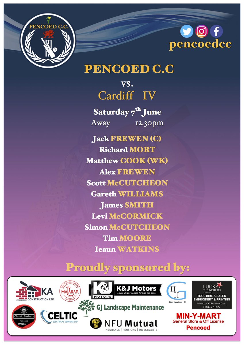 Pencoed C.C (@pencoedcc) on Twitter photo While the weather doesn’t look great for today we patiently await news of whether the much anticipated game against <a href="/CardiffCC/">Cardiff Cricket Club</a> 4th’s will go ahead later on 🤞🏻🏏 While the weather doesn’t look great for today we patiently await news of whether the much anticipated game against <a href="/CardiffCC/">Cardiff Cricket Club</a> 4th’s will go ahead later on 🤞🏻🏏