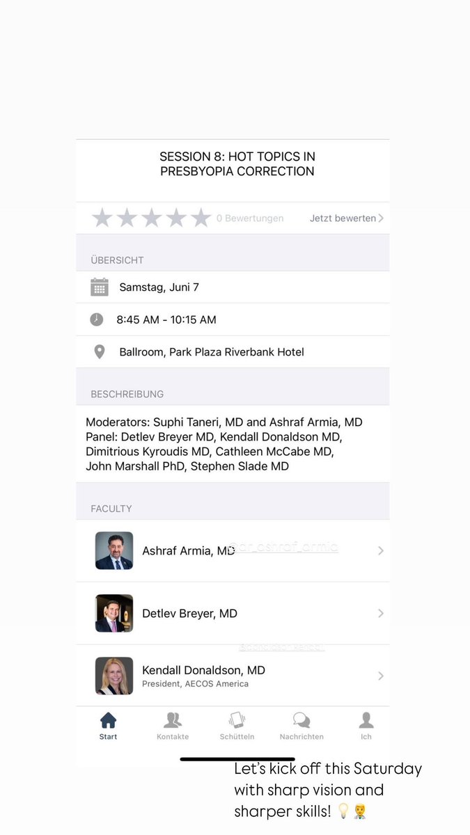 augenchirurgie's tweet image. Saturday morning, medical minds in motion 🧠☕
✅ 8:00 – Glaucoma update by Karsten Klabe  – complete
⏭️ 9:45 – Up next: DR. DETLEV R.H. BREYER, FWCRS dives into ophthalmic &amp;amp; reparative surgery
Let’s go! 👁️💥

#aecos #ophtalmology #glaucoma #refractivesurgery