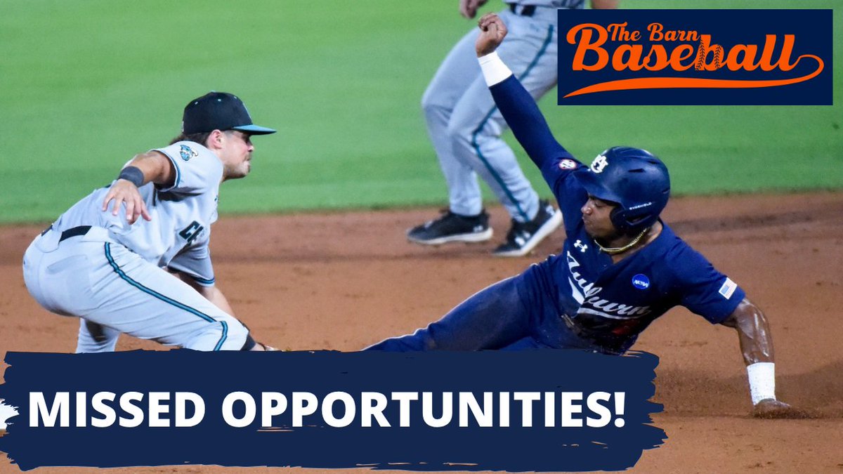 While you were sleeping, we dropped a new episode of 'The Barn Baseball Show'.<a href="/AUBradLaw/">Brad Law</a>, <a href="/SonnyDichiara/">Sonny DiChiara</a> and I discuss: 

⚾️ Auburn's ninth-inning at-bats were FINE
⚾️ Coastal couldn't hit Auburn's lefties
⚾️ Baserunning blunders for the Tigers

youtu.be/vRV2Vu4aess