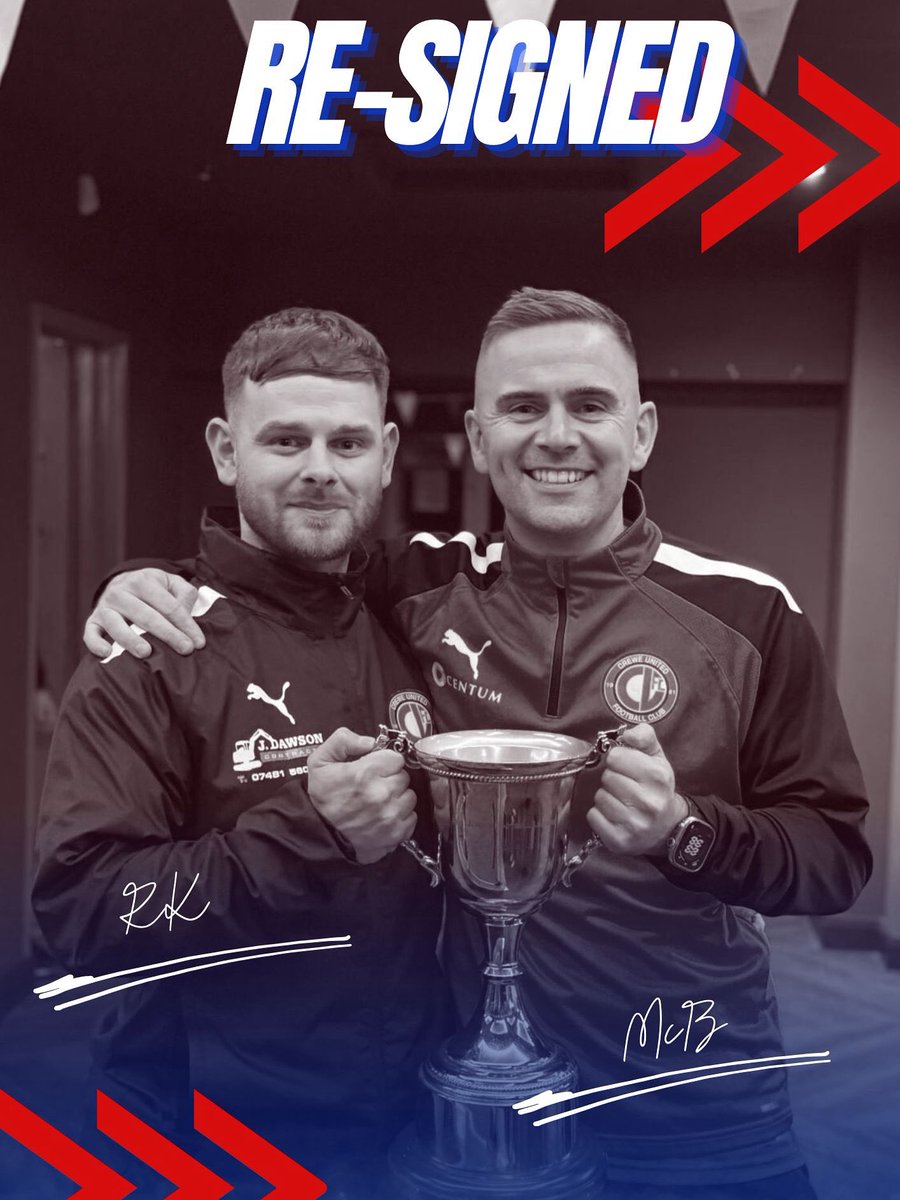 creweutdfc's tweet photo. These two are like the artist formerly know as Prince when it comes to knowing their real names! Our Captain and Vice-Captain RK (Ryan Kelly) and McB (Michael McBriarty) are back with us for next season #itsalwaysredandwhite https://t.co/e84QM3sWNV