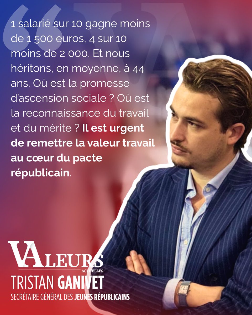 🔴Découvrez La Tribune de <a href="/ganivet_tristan/">Tristan Ganivet</a> sur <a href="/Valeurs/">Valeurs actuelles ن</a> ✍🏼

Quel avenir pour la jeunesse française❓

Nous avons une volonté pour la jeunesse de droite, celle de tout changer ! Il est temps de nous rejoindre 💪🏻

valeursactuelles.com/societe/trista… 🔗