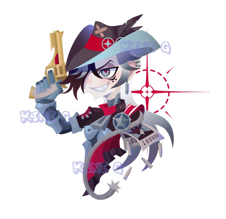 KiniG02's tweet photo. #Boothill #HSRFanart #hsr #HonkaiStarRail #AdobeIllustrator https://t.co/920p9MFdUW
