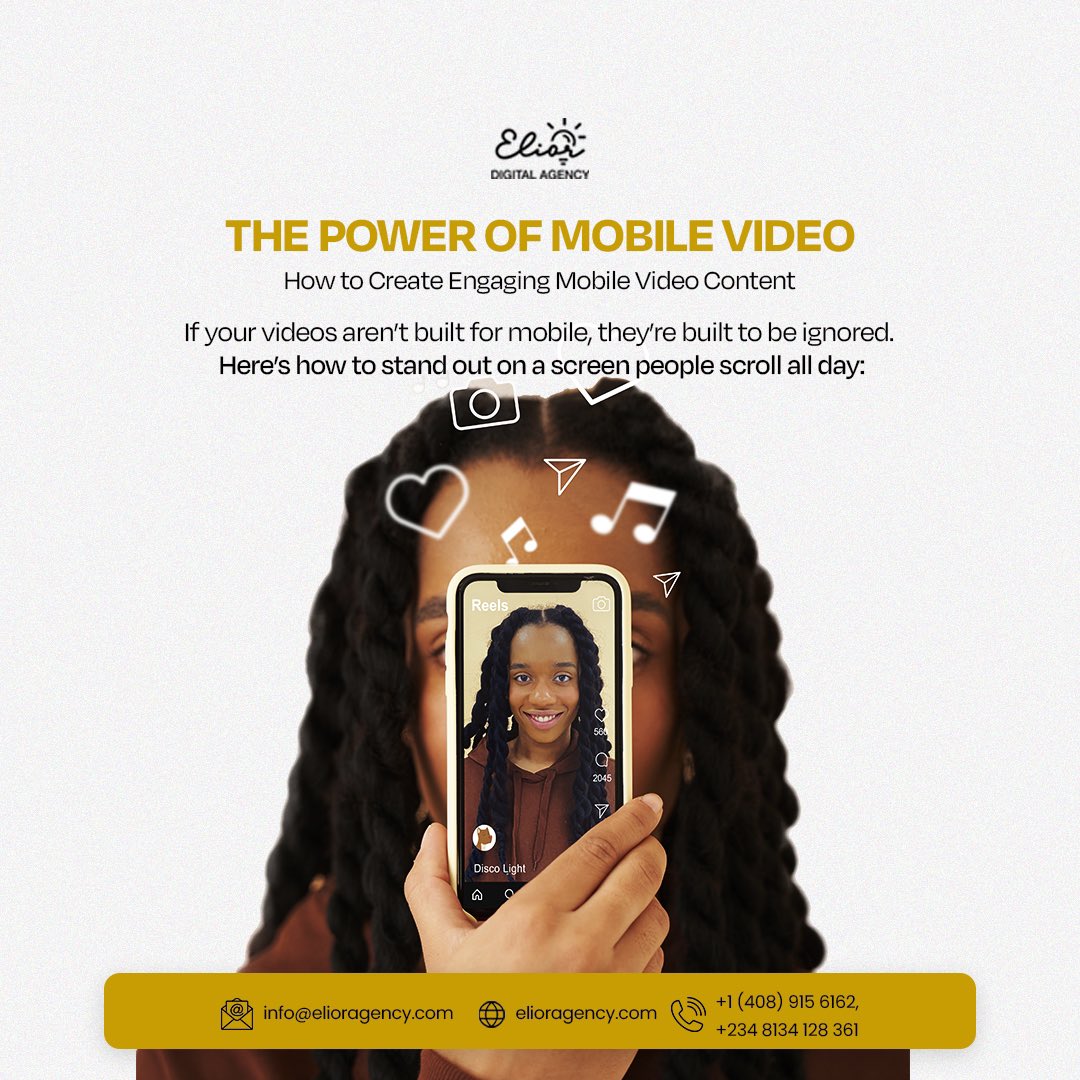 EliorDigital's tweet image. Make it mobile and see changes fast fast 

#MobileMarketingMagic #MobileVideoTips #ShortFormStrategy #ContentThatSticks
#LOrealParisWorthItTHxMilkLove #LOrealParisTH #HAPPYHAECHANDAY