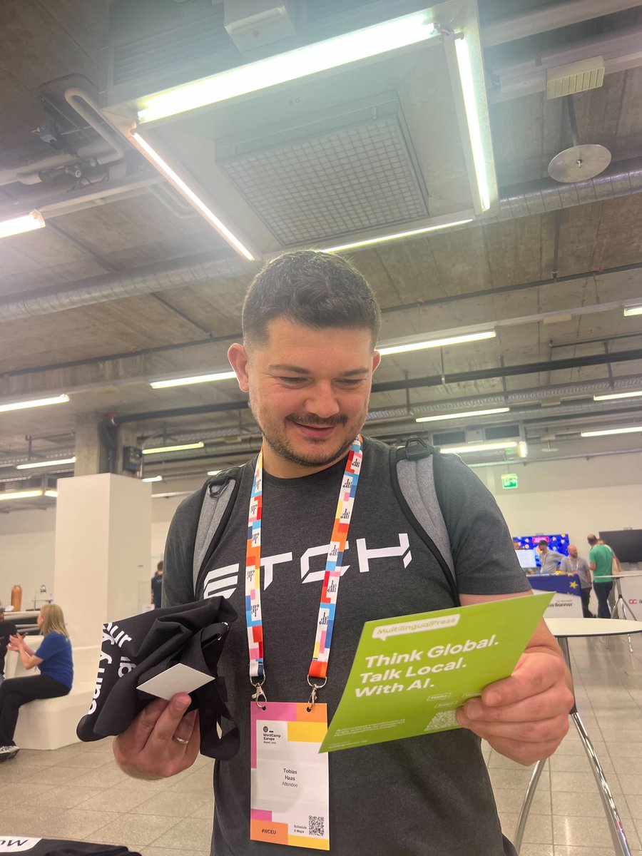 syde_gmbh's tweet photo. ⏳ Last day at #WCEU2025!
Stop by the Syde booth to:
🔥 See AI-powered MultilingualPress in action
🎁 Grab swag
🎫 Enter our iPad raffle with @Kinsta
Let’s talk global growth made simple.
#WCEU #MultilingualPress #AITranslations https://t.co/IBAaovAciq